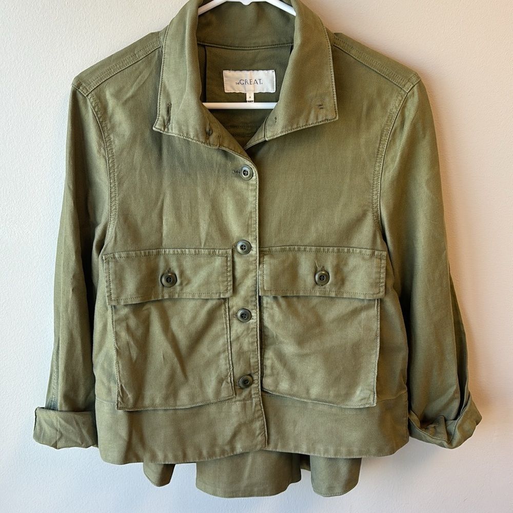 The GREAT green jacket 0 XS swingy army jacket
